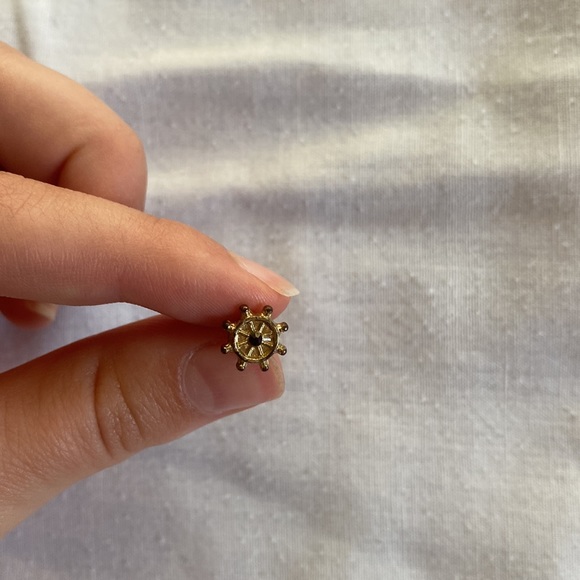 set of 4 nautical themed stud earrings - Picture 5 of 5